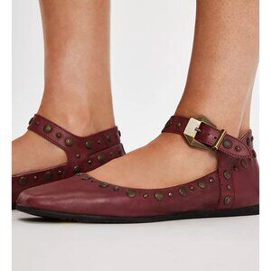 FREE PEOPLE Mystic Mary Jane Flats / Hickory Leather